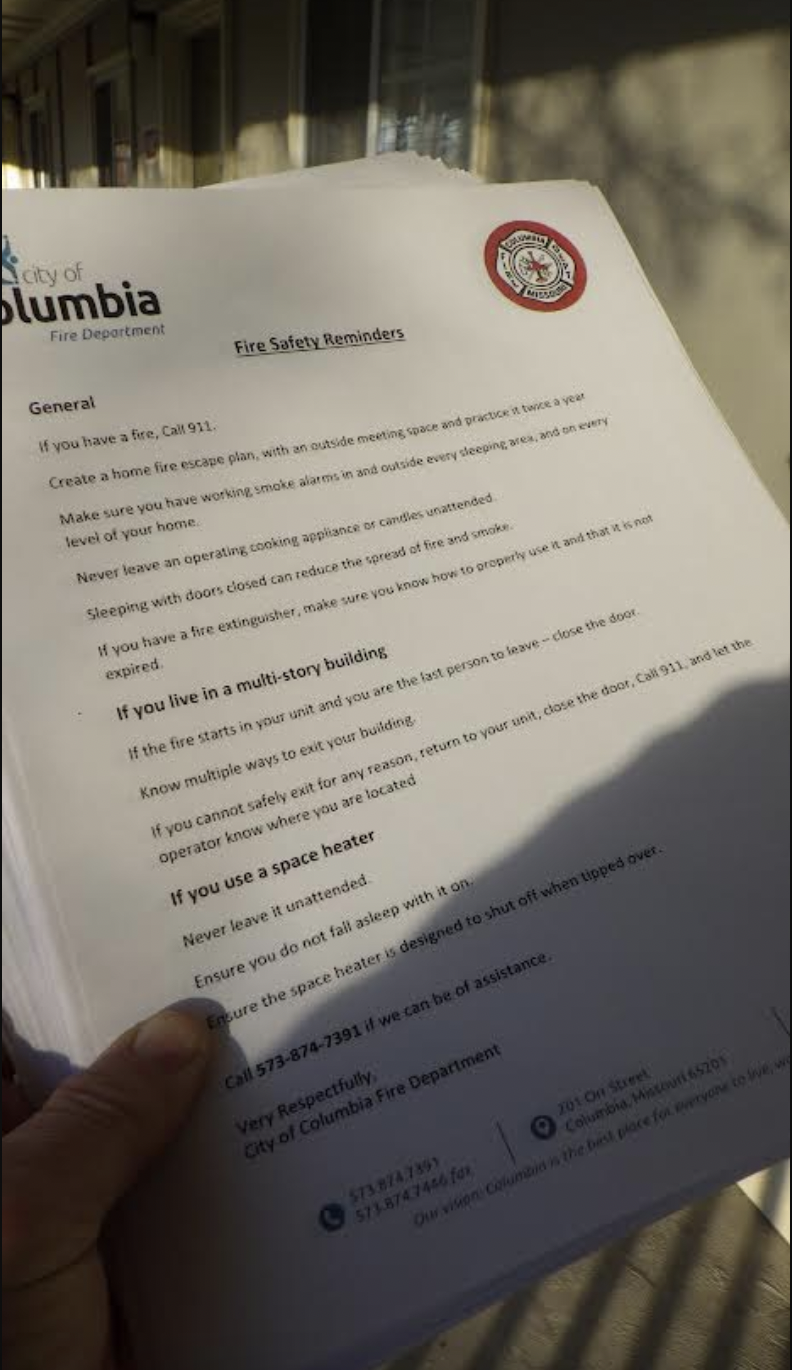 CFD fire safety flyer